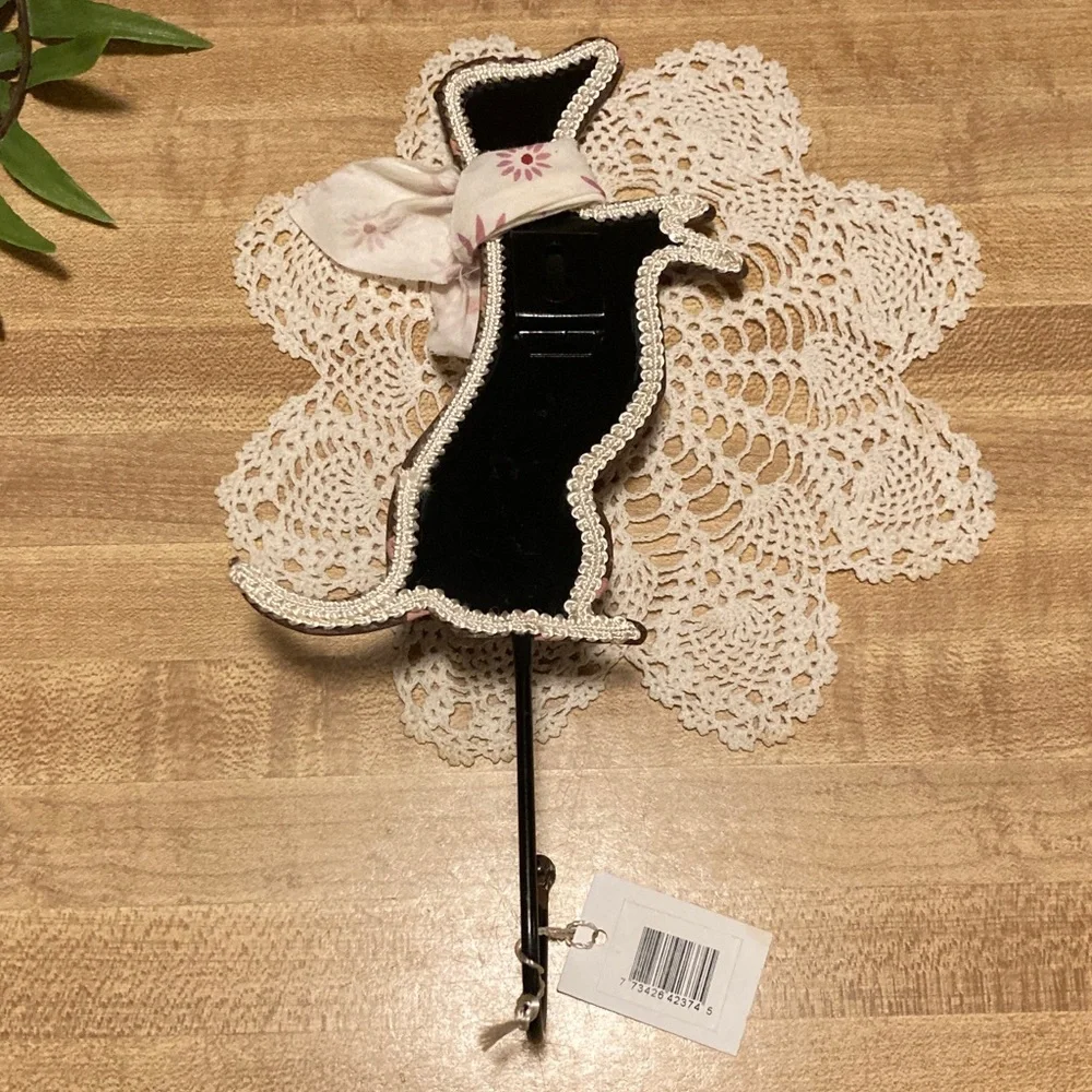 Brown And Pink Polka Dot Dog Wall Hook